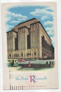 Hotel Roosevelt an HCA Hotel ~ Madison at 45th Street New York City NY postcard