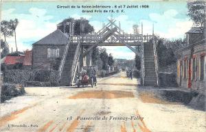 France Grand Prix Race Track Gateway Fresnoy - Folny in 1908 Postcard