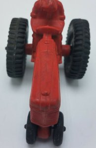 Vintage Auburn Rubber Co 4 Toy Tractor Red W/ Black Wheels