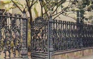Louisiana New Orleans Cornstalk Fence