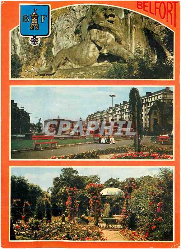 Postcard Modern Belfort (Belfort Terr) The work of Leo Scuplpteur Bartholdi P...