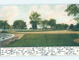 Pre-1907 PARK SCENE Bridgeport Connecticut CT H4053