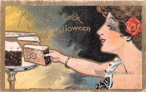 Halloween Post Card Old Vintage Antique Writing on back