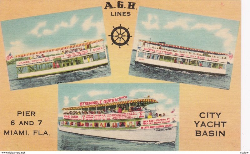 MIAMI , Florida , 30-40s ; A.G.H. Lines Boats