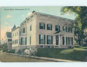 Divided-Back UNION HALL Johnstown - Near Amsterdam & Schenectady NY G1432