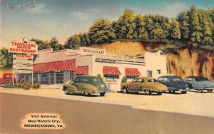 Fredericksburg Virginia Travelers Drive In Restaurant Vintage Postcard AA47937