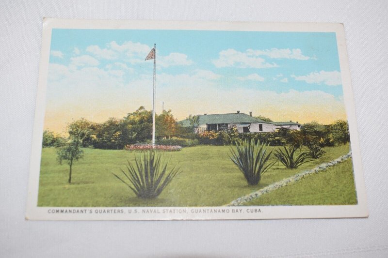 Commandant's Quarters U. S. Naval Station Guantanamo Bay Postcard Made in USA