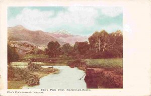 Pikes Peak from Fontaine qui Bouille Colorado 1905c postcard