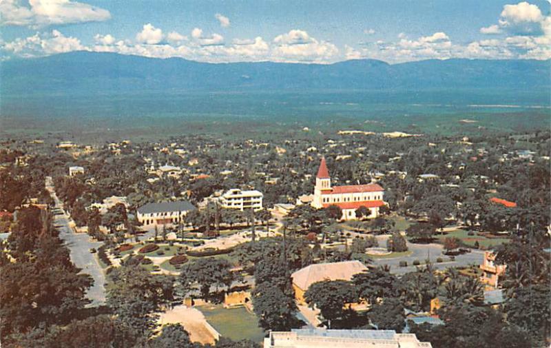 Haiti Old Vintage Antique Post Card Vue De Petionville Lacroix Hill Unused