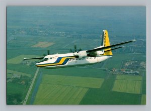 Aviation Airplane Postcard Sudan Airways Airlines Fokker 50 BB14