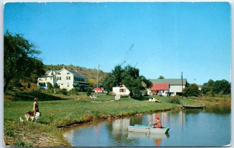 Postcard - A Scene at the Harvest Moon - Pocono Mountains of Pennsylvania 