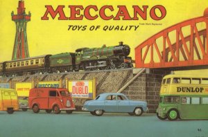 Meccano 1950s Transport Bus Car Dinky Toys Magazine Postcard