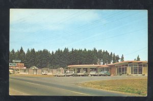 PORT ANGELES WASHINGTON FAIRMONT MOTEL RESTAURANT OLD CARS VINTAGE POSTCARD