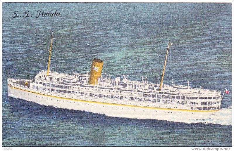 Oceanliner/Ship/Steamer FLORIDA, 1930-1940s