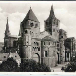 c1950s Trier Germany Dom Cathedral RPPC Postcard Cekade St Peter Medieval Photo