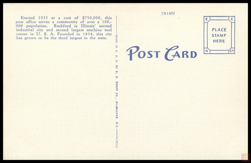 Post Office, Rockford, ILL