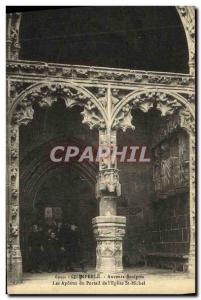 Old Postcard Quimperle Awnings Sculptes The Apostles From the church of St Mi...