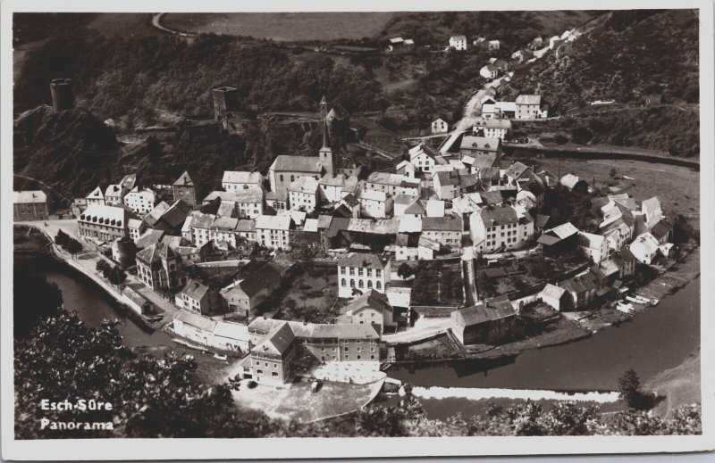 Luxembourg Esch Sure Panorama Vintage RPPC C193