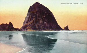 Vintage Postcard Haystack Rock Oregon Coast Entrance Yellowstone National Park 