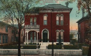Vintage Postcard Barnes Whitcomb Rhey Residence House Indianapolis Indiana IN