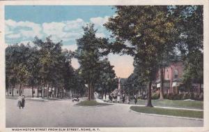 Washington Street from Elm - Rome NY, New York - pm 1919 - WB