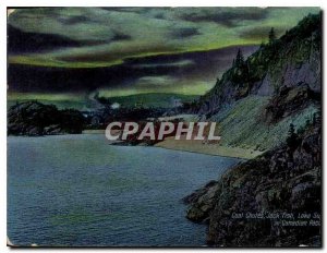 Postcard Old Coal falls Jack Fish Lake Superior is Canadian Pacific Railway