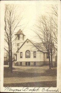 Wayne Baptist Church - Nebraska? c1910 Real Photo Postcard