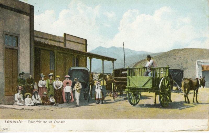 Tenerife Spain Parador de la Cuesta c1908 Antique Postcard E4