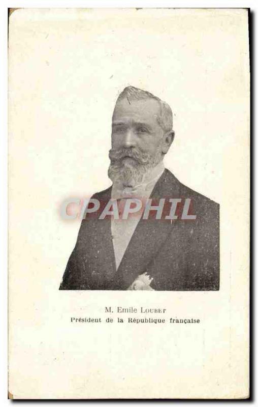 Old Postcard M Emile Loubet President of the French Republic