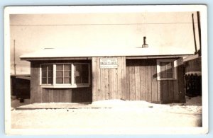 RPPC UNALASKA, Alaska AK ~ Novelty Shop PARLEY'S ARTS c1940s Real Photo Postcard