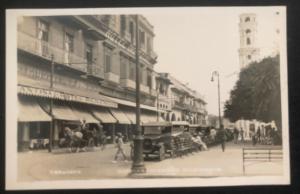 Mint Veracruz Mexico Real Picture Postcard Imperial & Diligencias Hotel View RPP