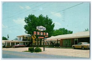 1969 Tarpley's Motel Cars Roadside Hope Arkansas AR Posted Vintage Postcard