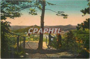 Old Postcard Lons le Saulnier On the terrace of Montgiel view of the valley o...