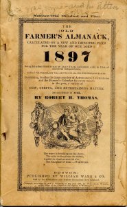 The Old Farmers' Almanac (Robert B Thomas)-1897 (7.75 X 5)48pp, stapled