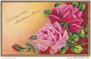 Greetings From Mankato Minnesota With Beautiful Roses 1910