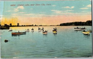 Crystal Lake Near Sioux City, IA c1911 Vintage Postcard P30