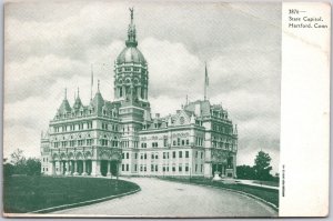 1910's State Capitol Hartford Connecticut Government Building Posted Postcard