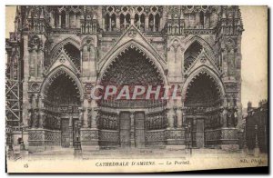 Old Postcard Cathedral Damiens Portal