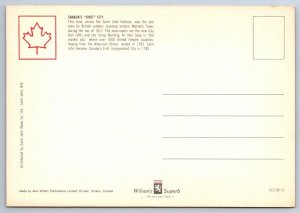 View From Martello Tower, Saint John, New Brunswick, Chrome Panorama Postcard