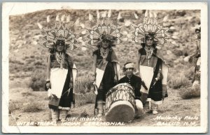 AMERICAN INDIANS HOPI ANTIQUE REAL PHOTO POSTCARD RPPC