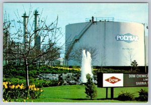 Chemical Valley, Sarnia Ontario Postcard, 1984 Postal Services Slogan Cancel