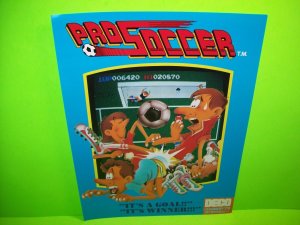 Deco Pro Soccer Original 1983 NOS Video Arcade Sales Flyer Japan Rare