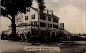 Postcard Lamie's Tavern on Route US 1 in Hampton, New Hampshire