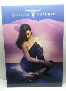 Beautiful Demure Looking Sexy Girl in Jeans Sergio Valente Advertising Postcard