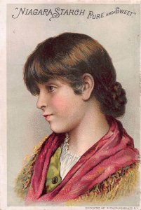 Niagara Starch, Pure and Sweet, 1887 Trade Card, Size: 105 mm x 71 mm