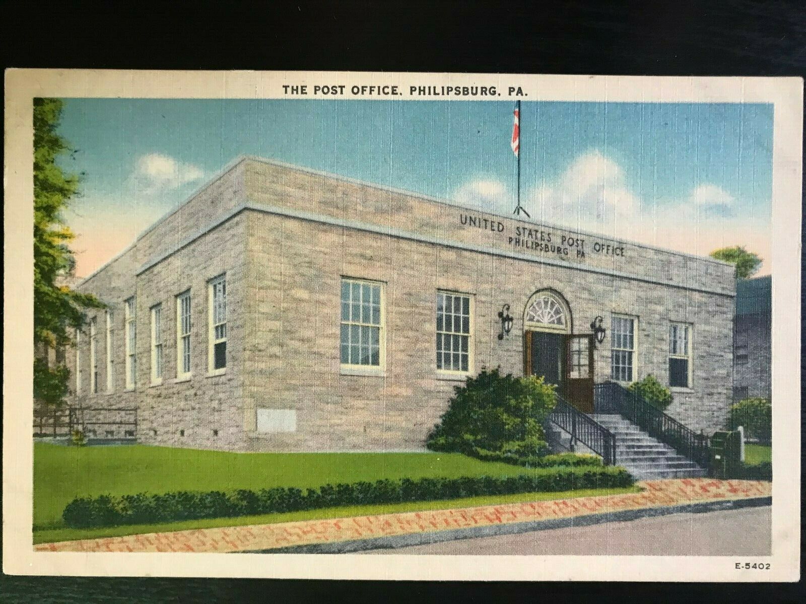 Vintage Postcard 19301945 The Post Office Philipsburg PA United