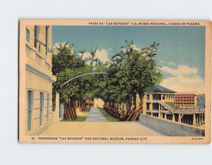 Postcard Promenade Las Bovedas And National Museum, Panama City, Panama