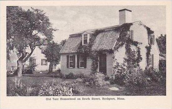 Massachusetts Rockport Old Tarr Homestead On South Street Albertype