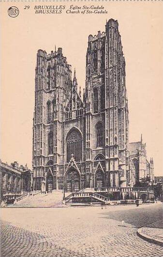 Belgium Brussels Eglise Sainte Gudule