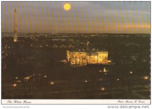 Washington D C The White House & Washington Monument At Night